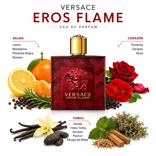 Versace Spray Eros Flame / EDP 3,4 oz (100 ml)